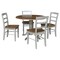 International Concepts 42 in. Dual Drop Leaf Dining Table with 4 Madrid LadderBack Chairs K41-42DP-C2-4 - alternate 2